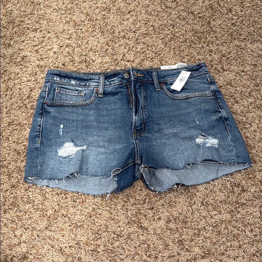 Old Navy Blue Distressed Denim Shorts